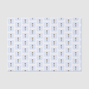 Papier Mousseline Communion Dove Brunette Boy