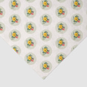 Papier Mousseline Company Logo Template Pattern Ecru (Détail)