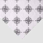 Papier Mousseline Compas nautique (Détail)