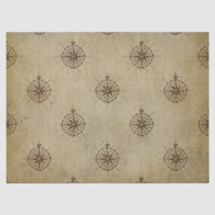 Papier Mousseline Compasses Vintages sur la page de découpage Brown