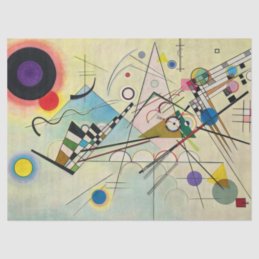 Papier Mousseline Composition 8 par Wassily Kandinsky (Recto)