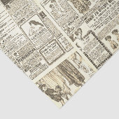 Papier Mousseline composition ancienne du journal (Détail)