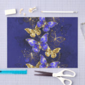 Papier Mousseline Composition avec papillons Sapphire (Artisanat)