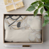 Papier Mousseline Composition Clé Treble Gold Musicien Découpage (Cadeau)