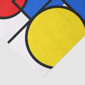 Papier Mousseline Composition de couleurs primaires de Mondrian (Détail)