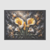 Papier Mousseline Composition de fleurs de callas #1 (Recto)