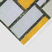 Papier Mousseline Composition Jaune et Gris, Mondrian (Détail)