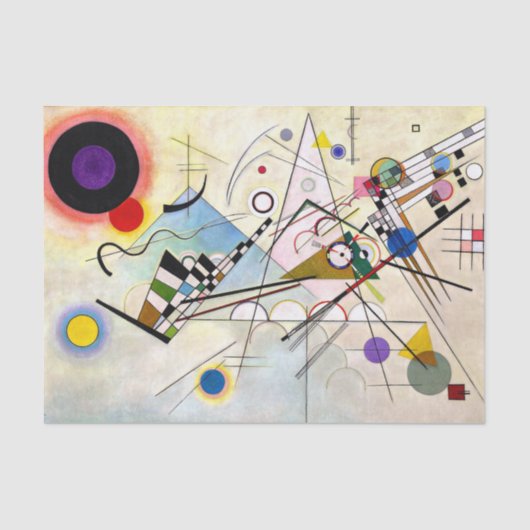 Papier Mousseline Composition Kandinsky 8 (Recto)