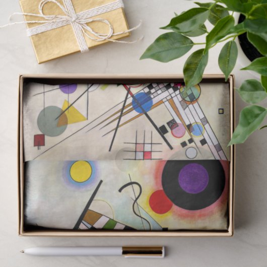 Papier Mousseline Composition Kandinsky 8 (Cadeau)