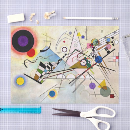 Papier Mousseline Composition Kandinsky 8 (Artisanat)