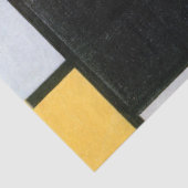 Papier Mousseline Composition Rouge, Jaune, Bleu, Noir, Mondrique (Détail)