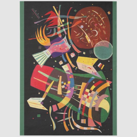 Papier Mousseline Composition X Abstraction Biomorphique - Kandinsky (Recto)