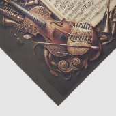 Papier Mousseline Concept fictif d'ensemble d'instruments de musique (Détail)