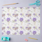 Papier Mousseline Conception 1 d'une série d'aquarelles de lavande (Artisanat)