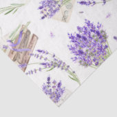 Papier Mousseline Conception 1 d'une série d'aquarelles de lavande (Détail)