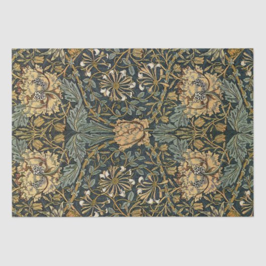 Papier Mousseline Conception #7 de William Morris (Recto)