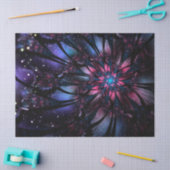 Papier Mousseline Conception Abstraite des fleurs fractales. (Artisanat)