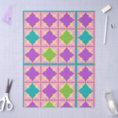 Papier Mousseline Conception Abstraite Géométrique Colorée (Artisanat)