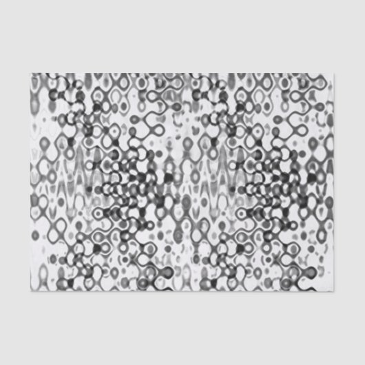 Papier Mousseline Conception abstraite moderne blanche et noire (Recto)
