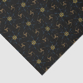 Papier Mousseline Conception abstraite noir (Détail)