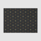 Papier Mousseline Conception abstraite noir (Recto)