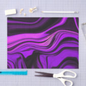 Papier Mousseline Conception abstraite violette (Artisanat)