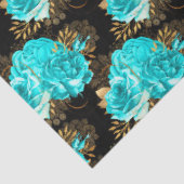 Papier Mousseline Conception Aqua et Gold Series 13 (Détail)