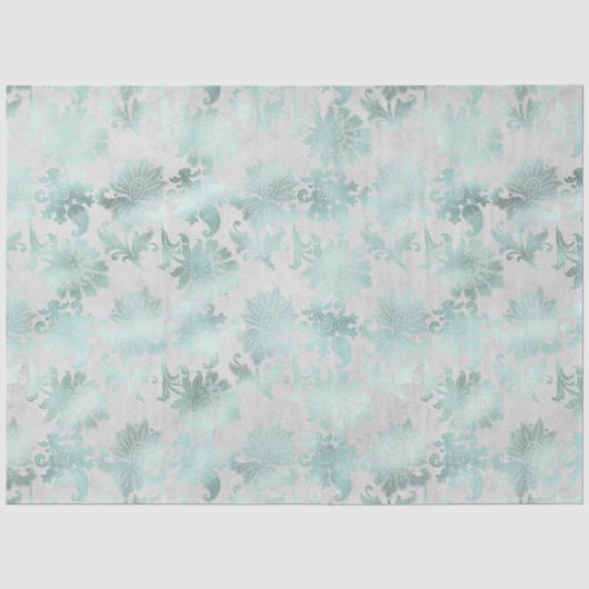 Papier Mousseline Conception Aqua et Silver Series 18 (Recto)