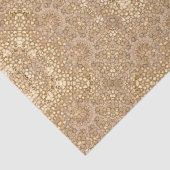 Papier Mousseline Conception baroque d'or fleurie (Détail)