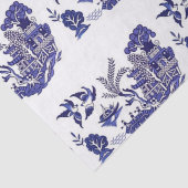 Papier Mousseline Conception bleue bleue et blanche de saule de la (Détail)