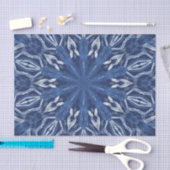 Papier Mousseline Conception bleue de glace (Artisanat)