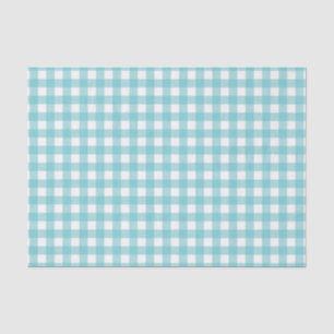 Papier Mousseline Conception bleue et blanche de guingan