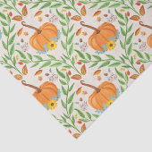 Papier Mousseline Conception botanique Citrouille d'automne (Détail)