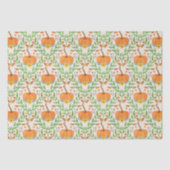 Papier Mousseline Conception botanique de citrouille d'automne (Recto)