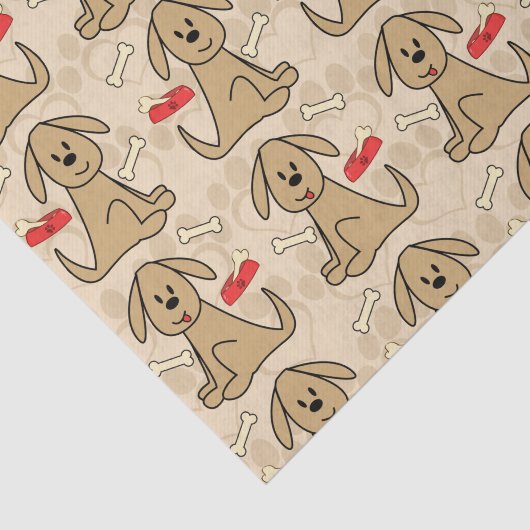 Papier Mousseline Conception Brown de chiot (Détail)