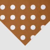 Papier Mousseline Conception Brown de Pois blancs (Détail)