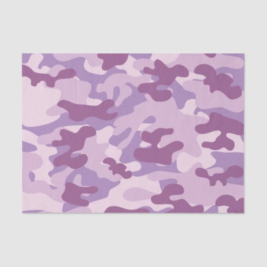 Papier Mousseline Conception Camo violet (Recto)