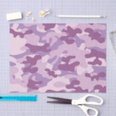 Papier Mousseline Conception Camo violet (Artisanat)