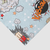 Papier Mousseline Conception comique de superhéros de style (Détail)