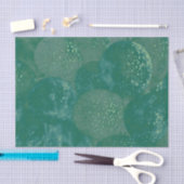 Papier Mousseline Conception de ballons verts texturés antiques vint (Artisanat)