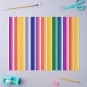 Papier Mousseline Conception de bandes verticales colorées (Artisanat)