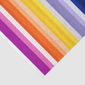 Papier Mousseline Conception de bandes verticales colorées (Détail)