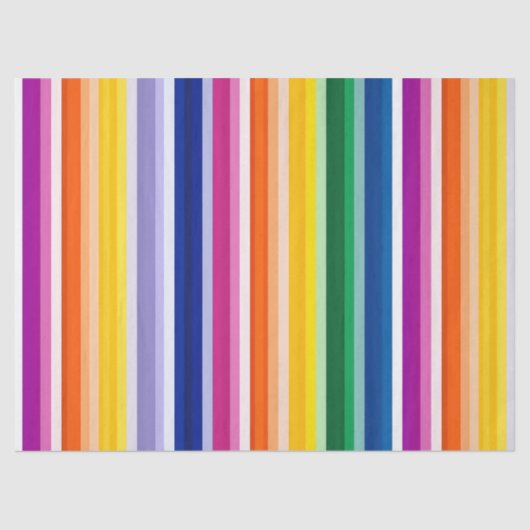 Papier Mousseline Conception de bandes verticales colorées (Recto)