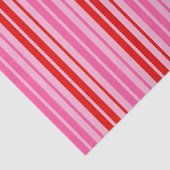 Papier Mousseline Conception de bandes verticales rose bubble gum ro (Détail)