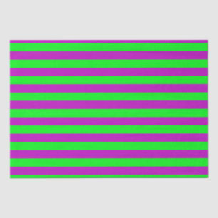Papier Mousseline Conception de bandes violettes et vertes