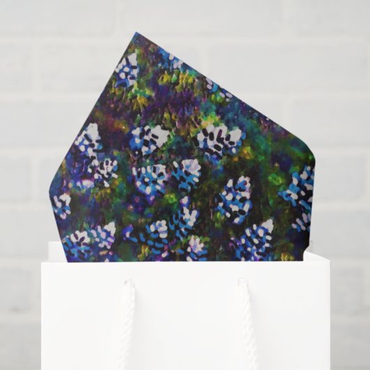 Papier Mousseline Conception de blitz Blue Bonnet du Texas (Sac cadeau)
