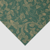 Papier Mousseline Conception de Brocade Taupe sur papier Tissus Turq (Détail)