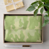 Papier Mousseline Conception de camo vert (Cadeau)