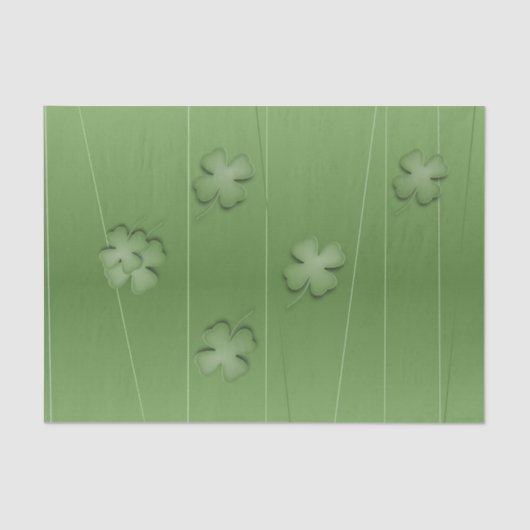 Papier Mousseline Conception de Clover Irlandais (Recto)