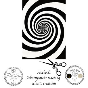 Papier Mousseline Conception de découpage en spirale noir et blanc